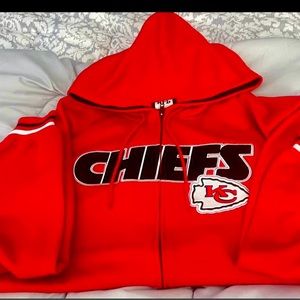 NFL Kansas City Chief hoodie coat size Adult Large